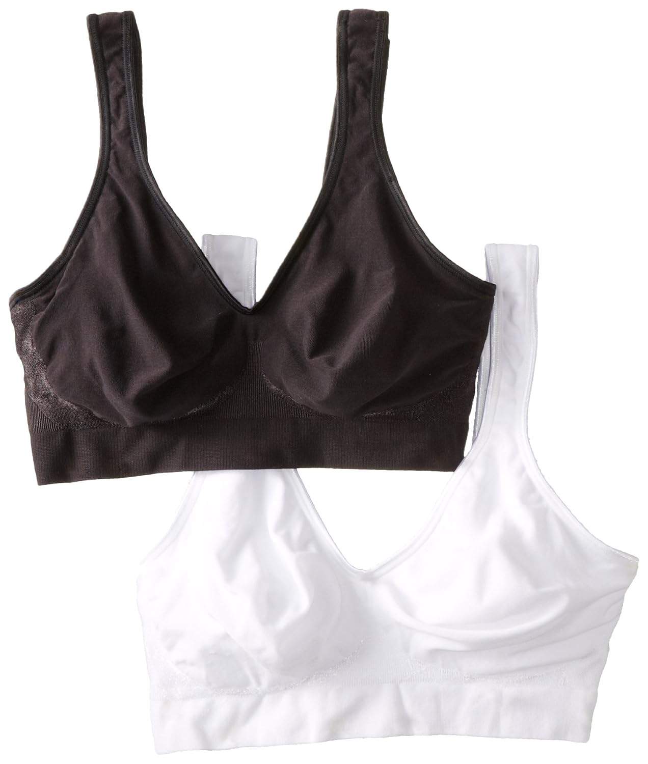 Bali Womens Comfort Revolution Wirefree Bra with Smart Sizes 2-Pack