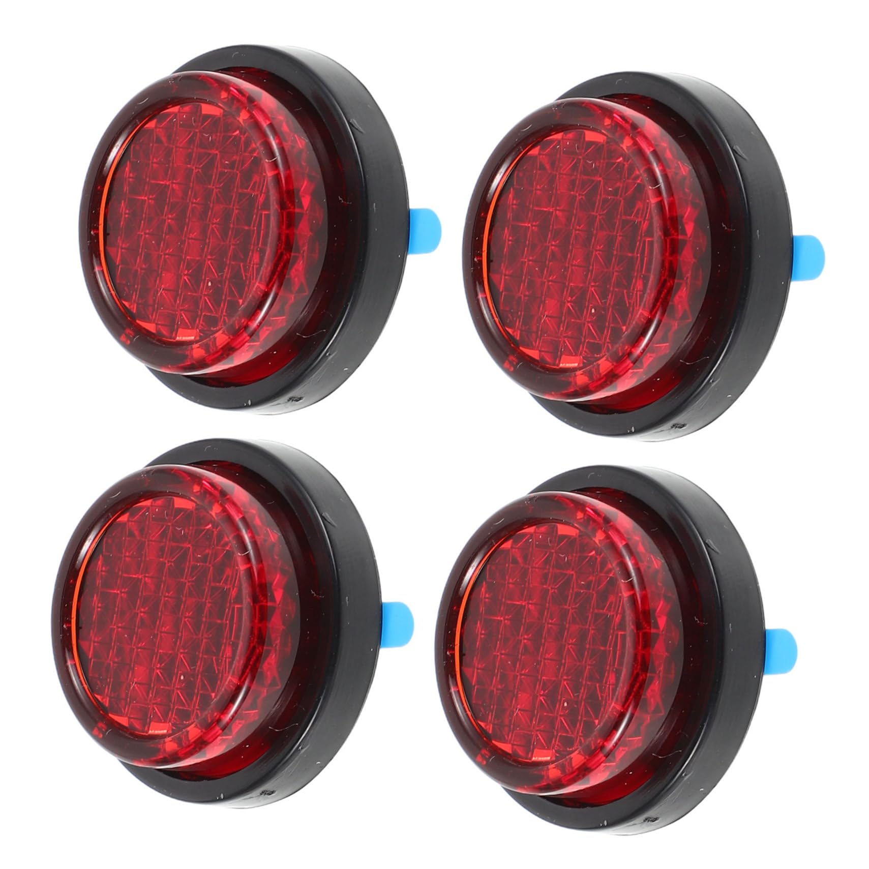 ifundom Motorcycle Modification Reflectors 4pcs Plastic Rear Reflectors for License Plate for 22mm for Bikes