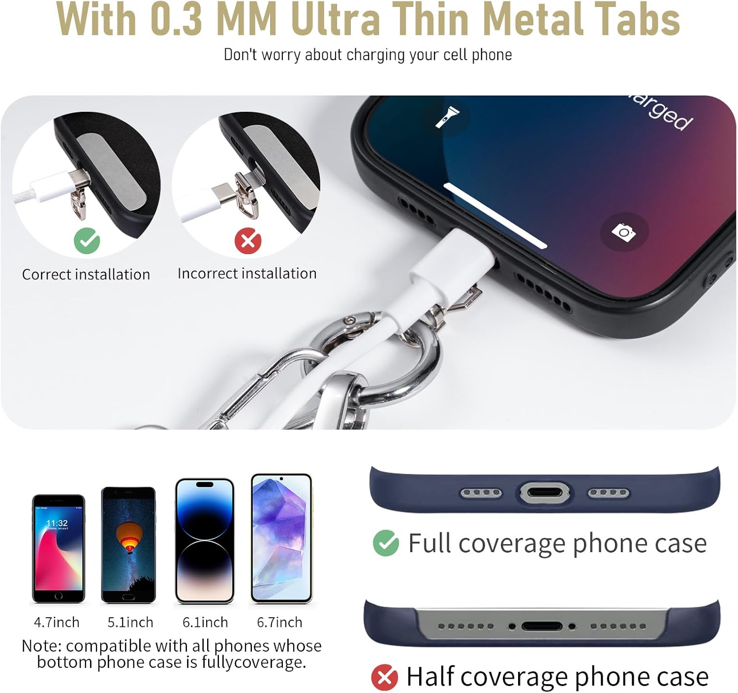 Clip and Go Strap for Phone with Wallet Crossbody Phone Lanyard and Detachable Checkered Bag with ID Window and RFID Pouch for Daily Travel. - Image 6