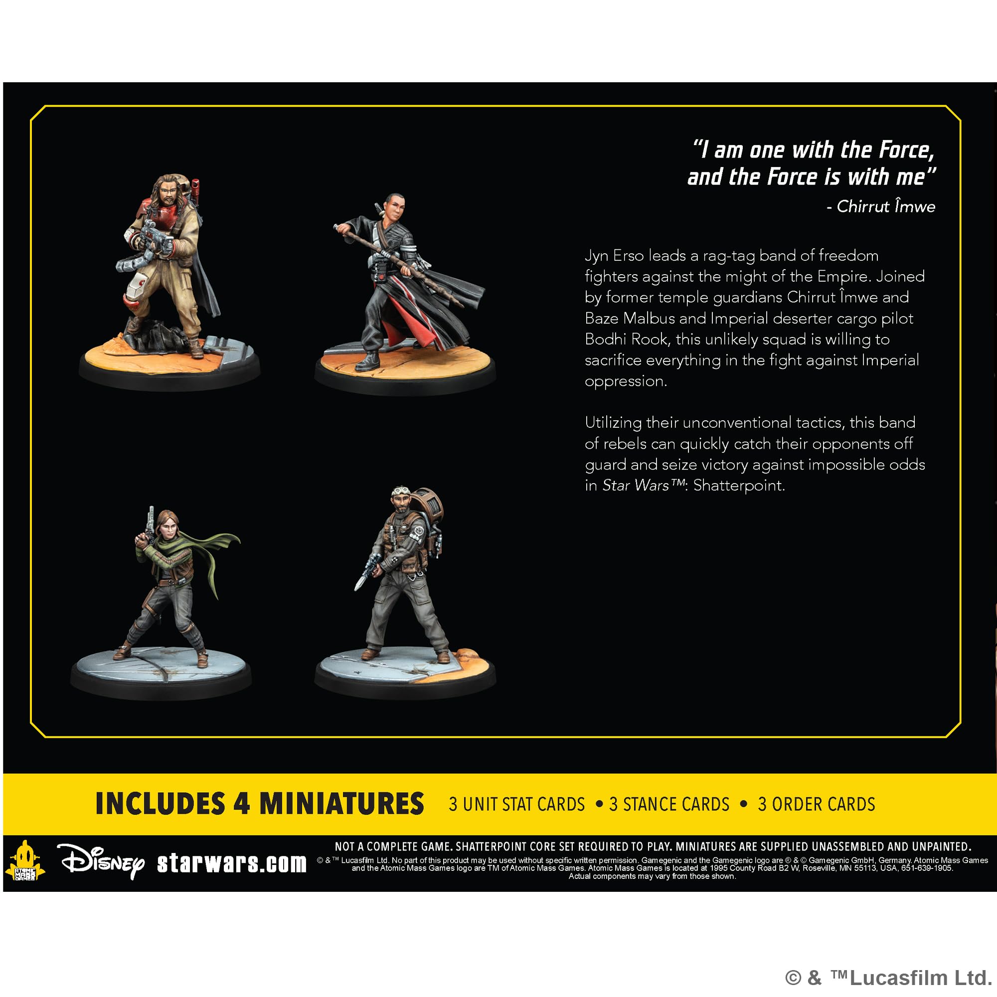 Asmodee | Star Wars Shatterpoint: This is Rogue One | Rozszerzenie gry miniaturowej | Wiek 14+ | 2 graczy | Czas gry ponad 90 minut