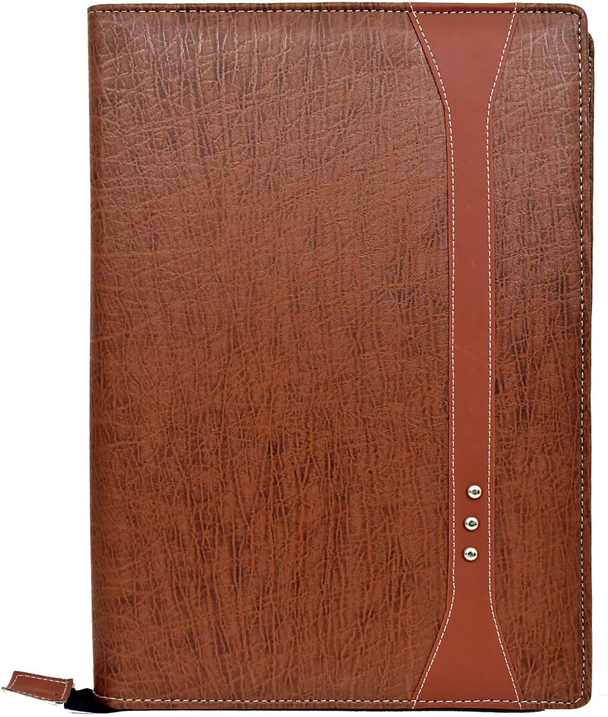 FUTURE X 20 Leaf Multipurpose Leatherette Professional File Folders for Certificates, Documents Holder, Portfolio, Executive File Legal Size Documents Holder for Men and Women (Light Brown)