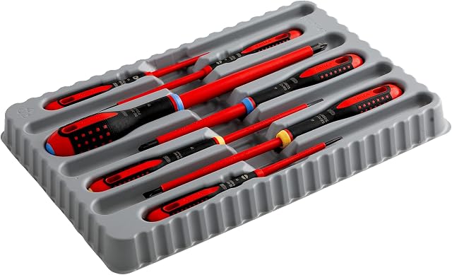 Best Price Square 7-PC INSULATED SCREWDRIVER SET SL/PZ BE-9888S By BAHCO