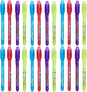 VOVRU 24 Pack Invisible Ink Pen with Purple Light Upgraded Spy Pen Secret Message Magic Markers Children's Day Gift Student Gift from Teacher for Boys Grils Kids Birthday Party Favor