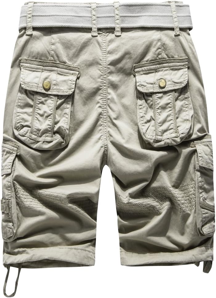 FOURSTEEDS Women's Cotton Relaxed Fit Casual Multi-Pocket Bermuda Cargo Shorts - Image 2