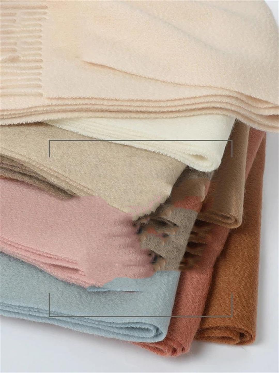 Bufanda de cachemira para mujer, pashmina, unisex, color sólido, cálido, otoño, invierno, gruesa, suave, larga, cachemira