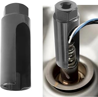 O2 Sensor Socket,Oxygen Sensor Socket with Side Wire Cutout,Sensor Tube Wrench Removal Tool,Car Accessories,3/8 Inch Drive x 0.39 Inch 6-Point fits All Vehicle O2 Removal and Installation