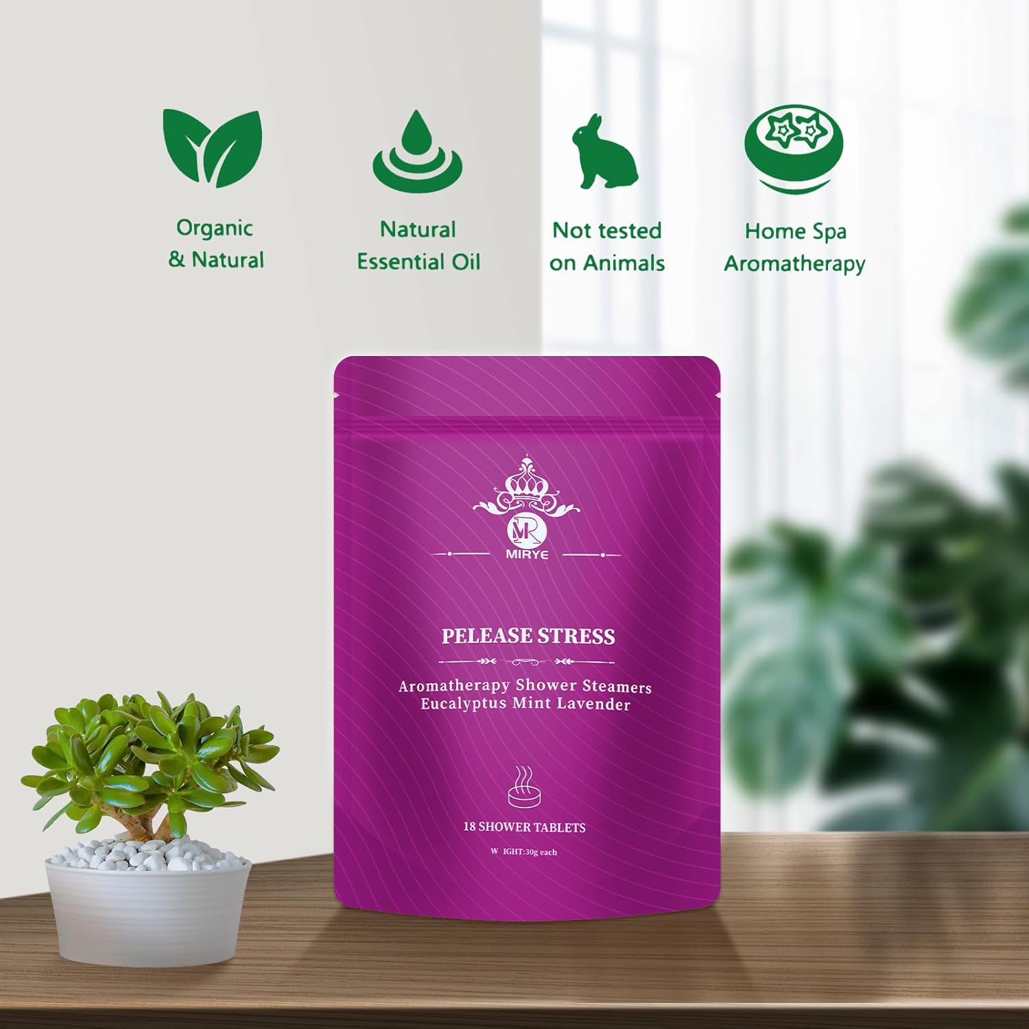 Shower Steamers Aromatherapy Gifts for Women, 18-Pack Organic Eucalyptus Lavender Mint Essential Oil Shower Bombs, Self Care Stress Relief Birthday or Christmas Stocking Stuffers Gifts for Her/Him - Image 2