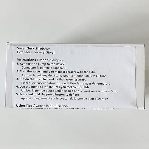 Miniatura 15 de Dispositivo de tracción de cuello cervical con bomba eléctrica para aliviar el dolor de cuello, con un solo clic para inflar, soporte de soporte