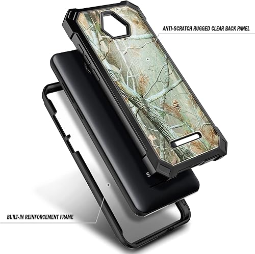 Miniatura 3 de NZND Funda compatible con Schok Volt SV55 con [protector de pantalla integrado], cubierta protectora de cuerpo completo a prueba de golpes,