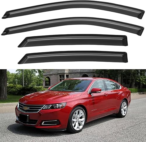 Miniatura 464 de Visores protectores de lluvia para ventana, deflectores de viento de canal exterior