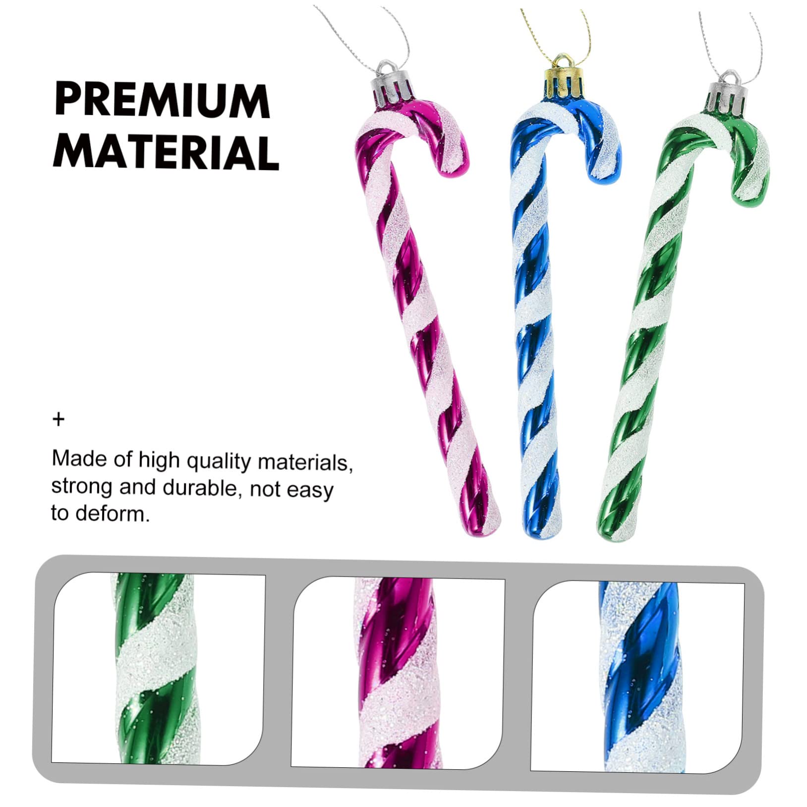 Alipis Ornamenti per Albero Festivo in Plastica 18 Pezzi Decorazioni Natalizie per Albero e Casa Addobbi Natalizi per Feste di Natale
