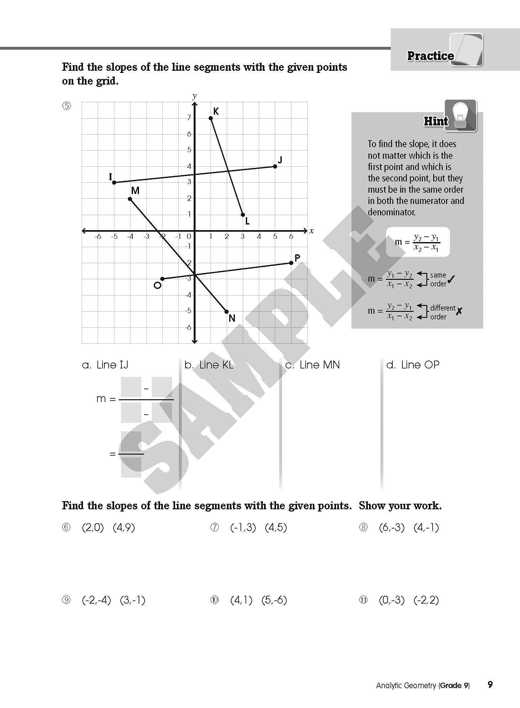 MathSmart Grade 9 - Analytic Geometry