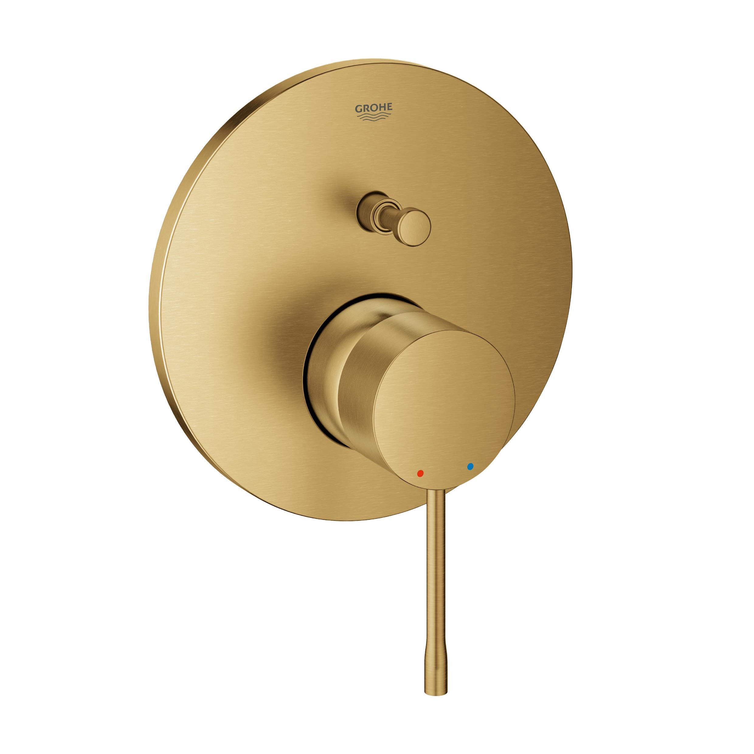 GROHE Essence, Single Lever Shower, Bath Mixer Trim Set (Metal Lever, 2-Way Diverter, 46 mm Ceramic Cartridge