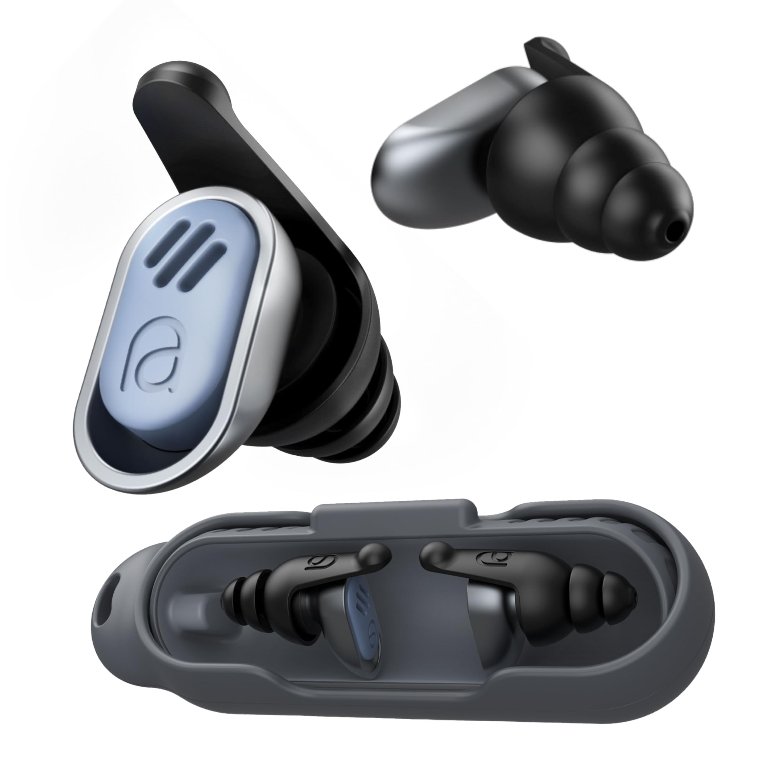 MIXX Assistive Audio Music Earplugs – High-Fidelity Hearing Protection for Concerts & Festivals | 12dB Noise Reduction, Crystal-Clear Sound | Hypoallergenic, Reusable & Comfortable Fit