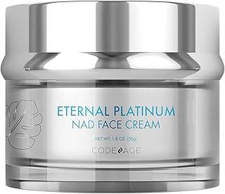 Eternal Platinum NAD Face Cream, Resveratrol, Collagen, Niacinamide Hyaluronic Acid, Vitamin C & E, Aloe Vera, Shea Butte...