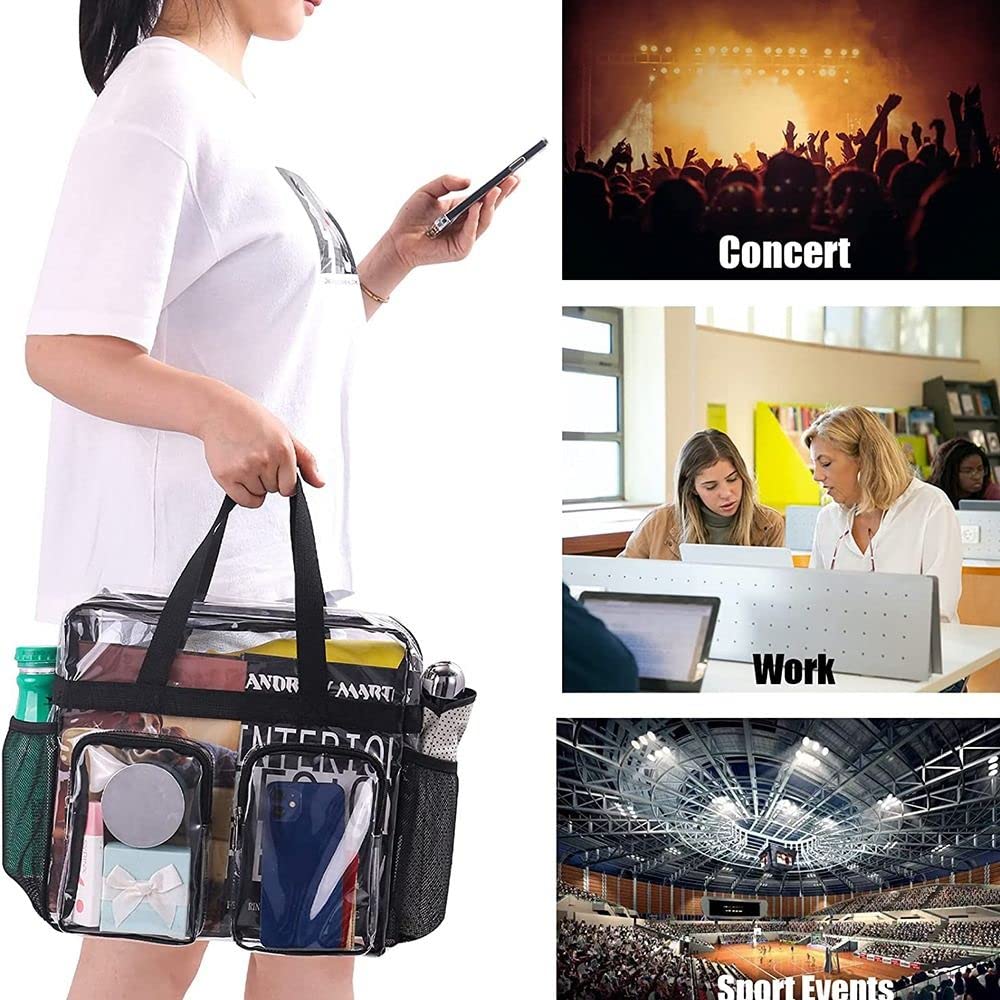 Bolsa transparente de 12 x 6 x 12 pulgadas, con correa reforzada de PVC, para eventos deportivos y conciertos, diseño a prueba de fugas — view 2