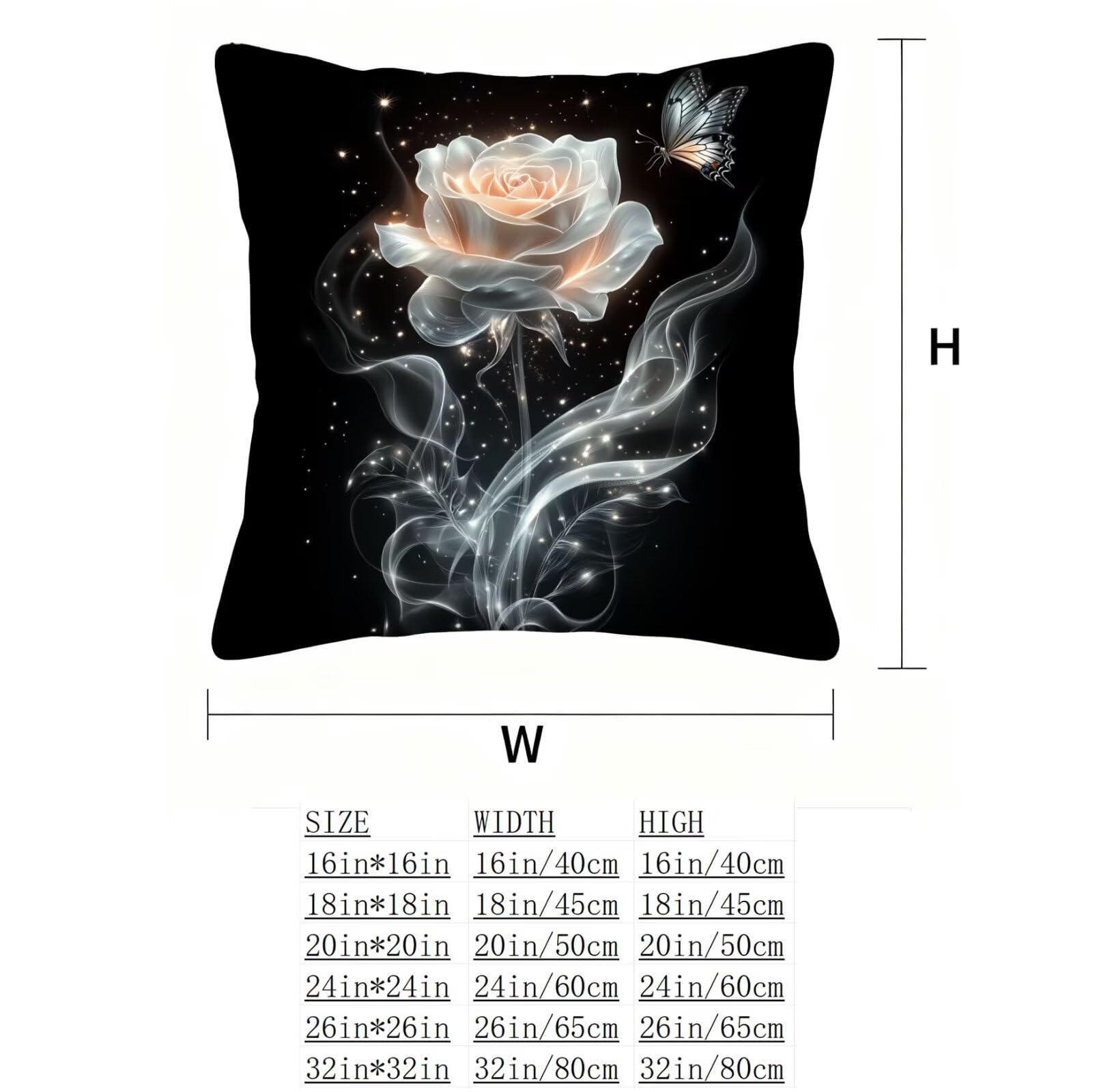 Rosa Funda Cojin 60x60 Flor Funda Almohada 60x60 Cojines Sofa Súper Suave Fundas Cojines Decorativos Fundas Almohadas 4 Piezas Almohada Cervicales y Cuello, para Hogar Cama Salon Decoracion E - 683