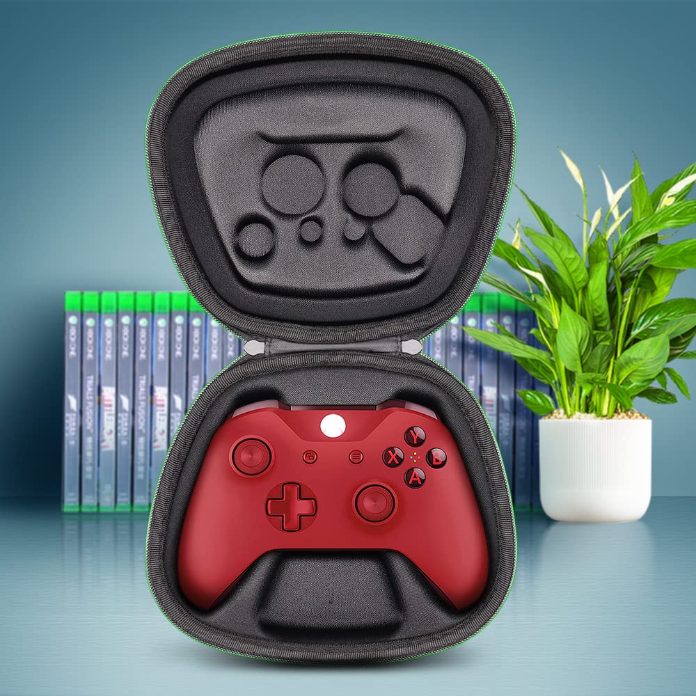 sisma Travel Case Compatible with Official Xbox One X or One S Wireless Controller, Game Controller Holder Hard Shell Protective Cover Storage Case Home Safekeeping Carrying Bag, Black : Video Games