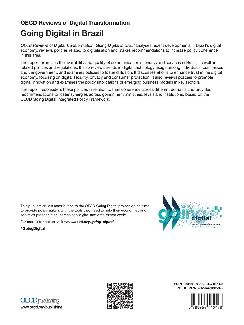 Oecd Reviews of Digital Transformation Going Digital in Brazil