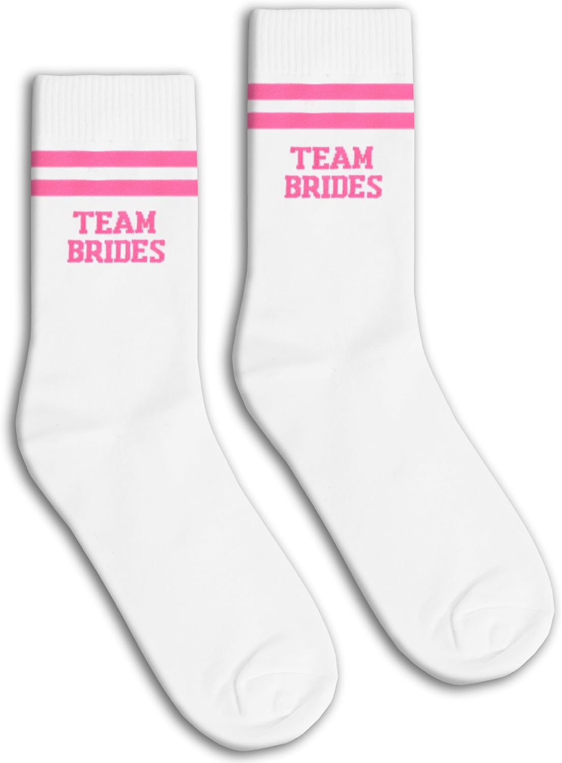 Grace Yonks Bride Socks - Pink and White Striped Wedding Socks for Bridal Shower - Image 2