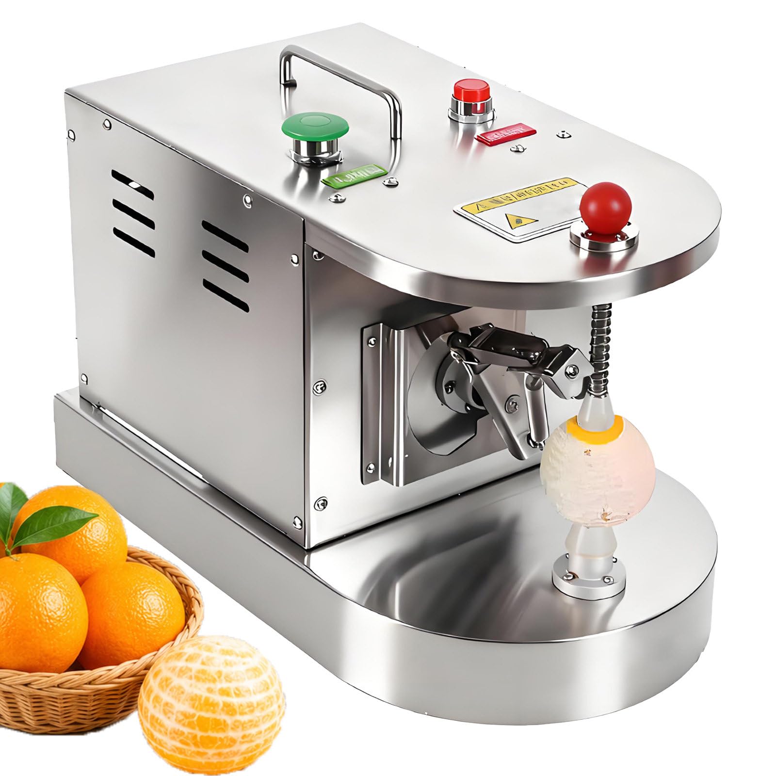 NYANS Commercial Automatic Lemon Orange Peeling Machine, Electric Fruit Vegetables Peeler, 500pcs/h, Restaurant Fruit Skin Remover Tool for Peaches Kiwis Mangoes