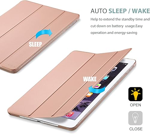 Miniatura 6 de ProCase Funda Inteligente para iPad Air 2 2014, Funda Protectora de Soporte Ultra Delgada y Ligera con Cubierta Trasera Translúcida Esmerilada para