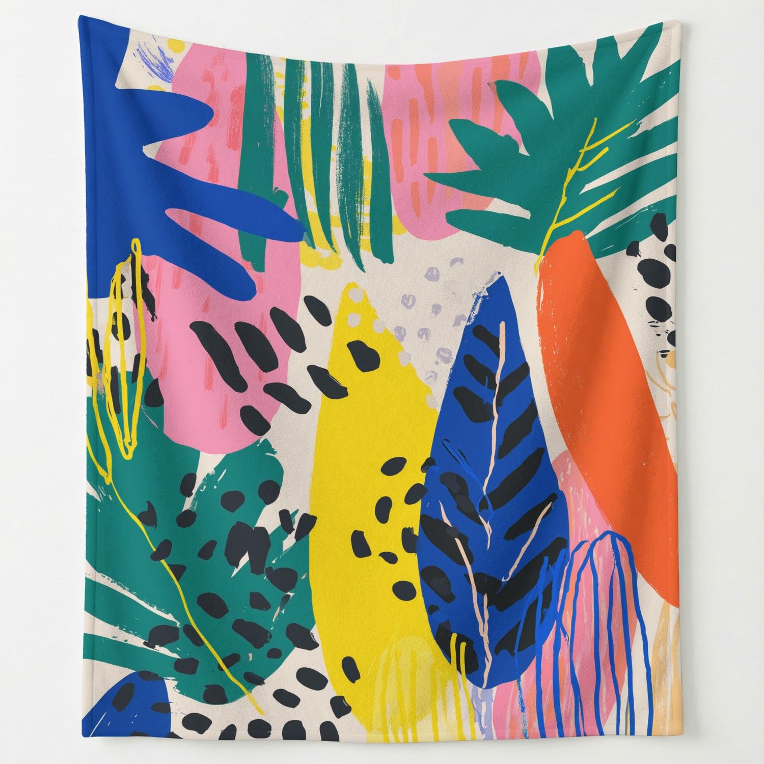 Manta de franela abstracta ideal para decorar la habitación infantil o tardes de lectura