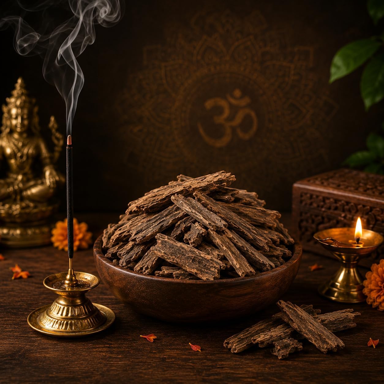 Agar Tagar Wood for Puja, Havan & Religious Rituals | Natural Aromatic Sacred Wood for Temple Worship, Meditation & Spiritual Ceremonies | 10 Gram