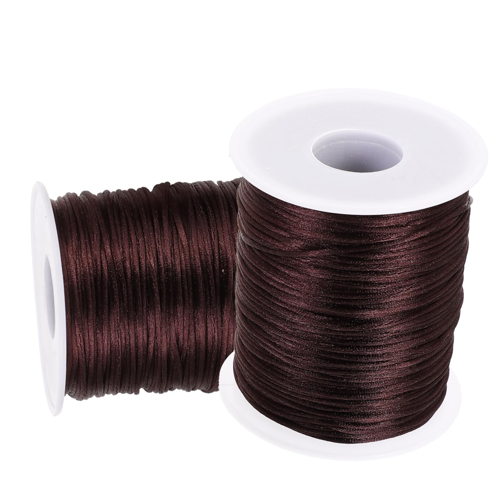 DOITOOL 2 Rolls Soft Crochet Thread for DIY Handcrafts Each Suitable for Knitting Blankets Decorative Accessories Comfortable Skin Friendly Chinlon Material