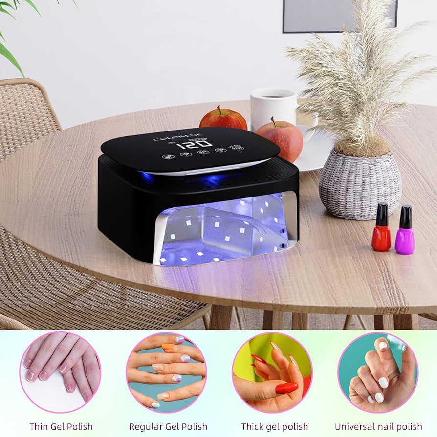 Amazon | コードレス UV LED ネイルランプ、60W 充電式ネイル