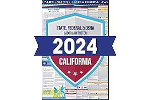 2023 California Labor Law Poster State, Federal, OSHA Compliant