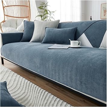 NUODWELL Sofa Cover 1/2/3/4 Seater, Furniture Protector Couch Cover | Herringbone Chenille, Universal Non-Slip L Shape Couch Cover Quilted Corner Slipcovers for Living Room