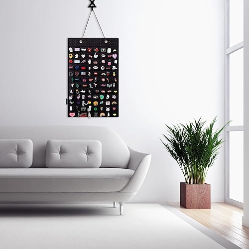 Miniatura 6 de Estuche de exhibición de colección de pines, organizador de broches para colgar en la pared, tablero de pines para pines esmaltados, soporte de