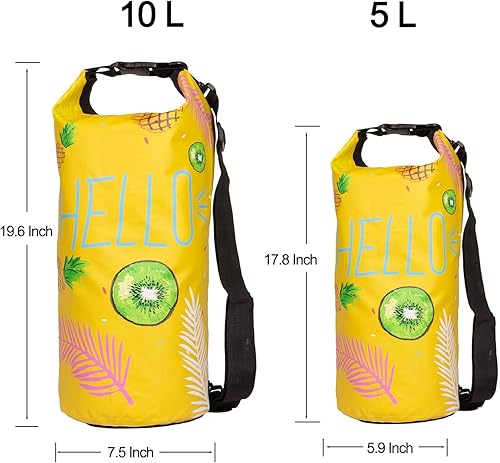Miniatura 5 de Bolsa seca impermeable, mochila enrollable de 5 L, bolsa seca flotante para kayak, canotaje, natación, senderismo, camping, actividades al aire