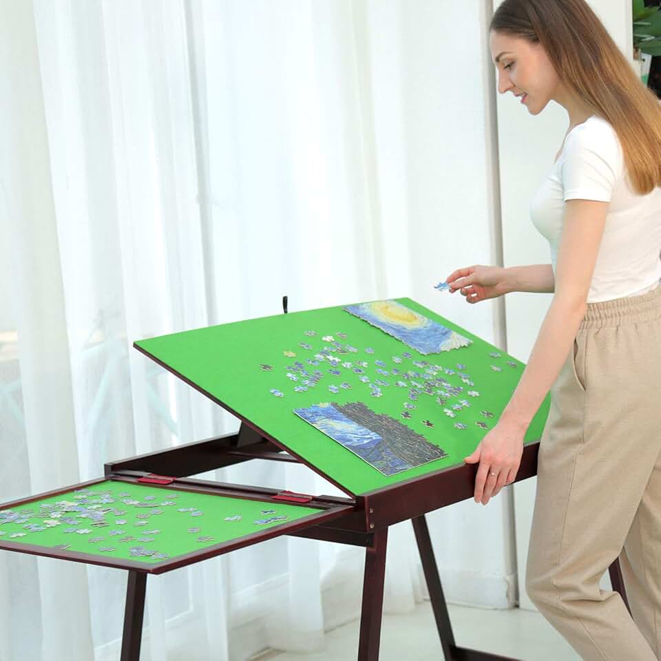 folding jigsaw puzzle table