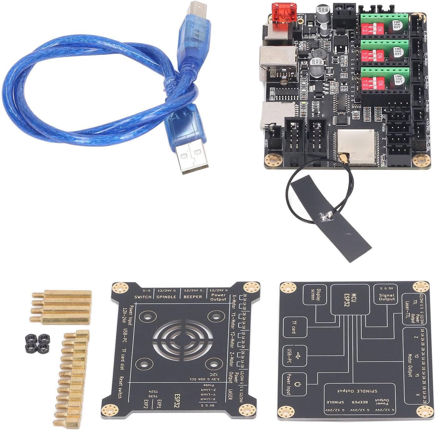 32bit Control Board for Desktop Engraving Machines, DLC32 V2.1 Offline Control (Motherboard and Protective Case)