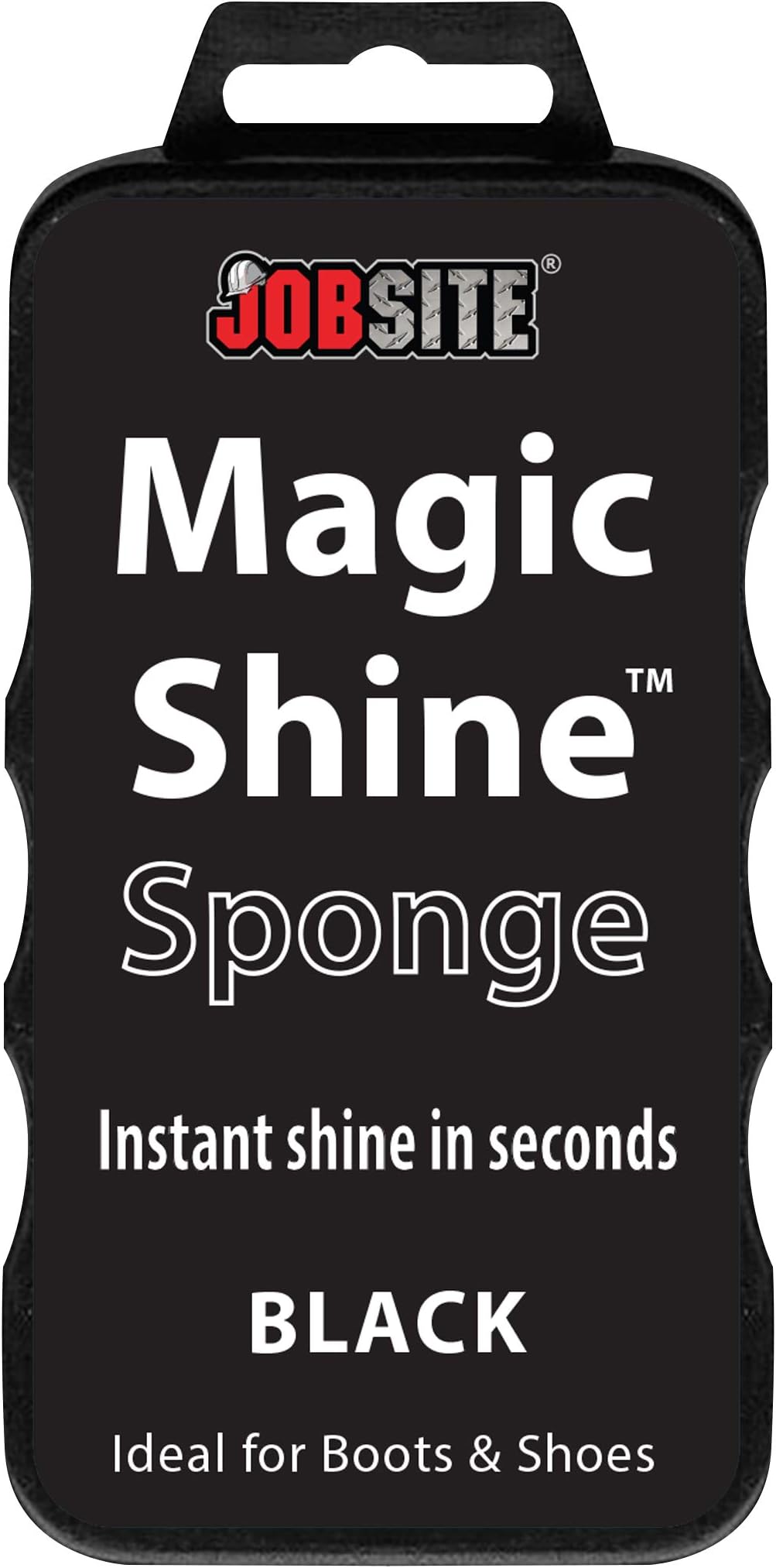 JobSite Instant Express Leather Boot & Shoe Shine Sponge - Black