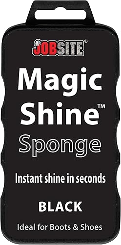 Instant Express - Esponja de cuero para botas y zapatos para brillo - negro