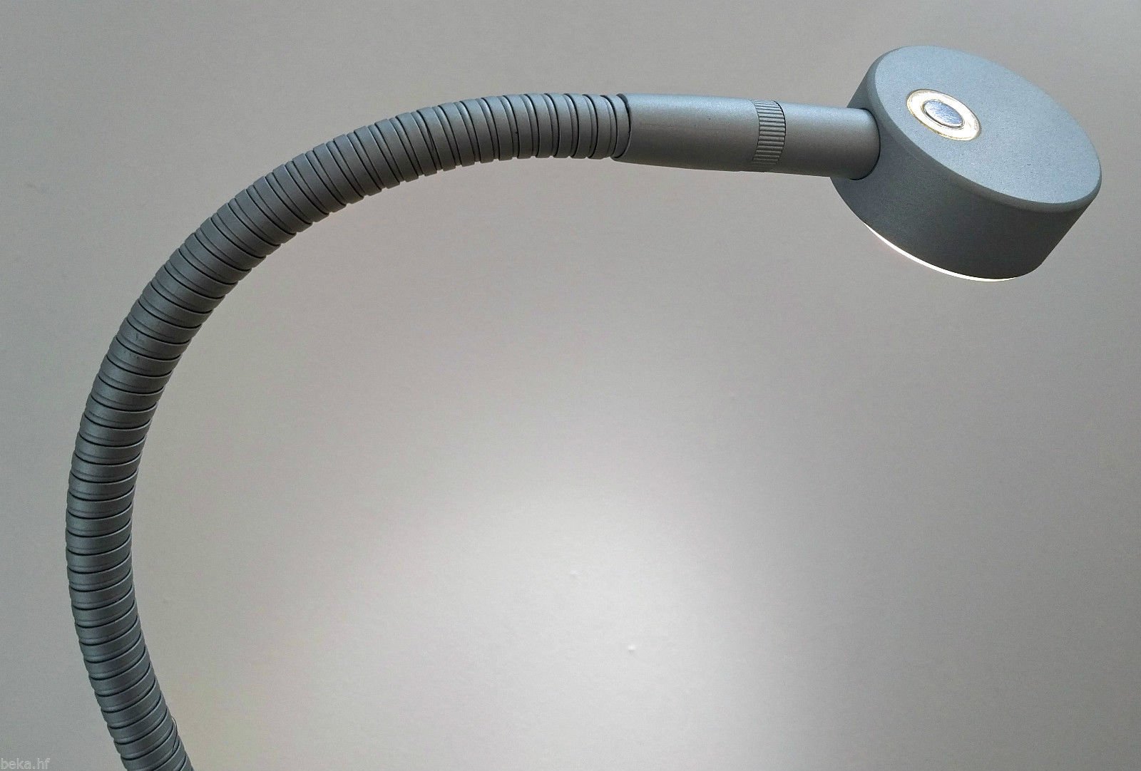 kalb Material für Möbel Lampada da letto a LED Luce da lettura Lampada da letto Lampada flessibile Interruttore touch, Colore: grigio argento/alluminio anodizzato, Dimensioni: Set da 2 pezzi