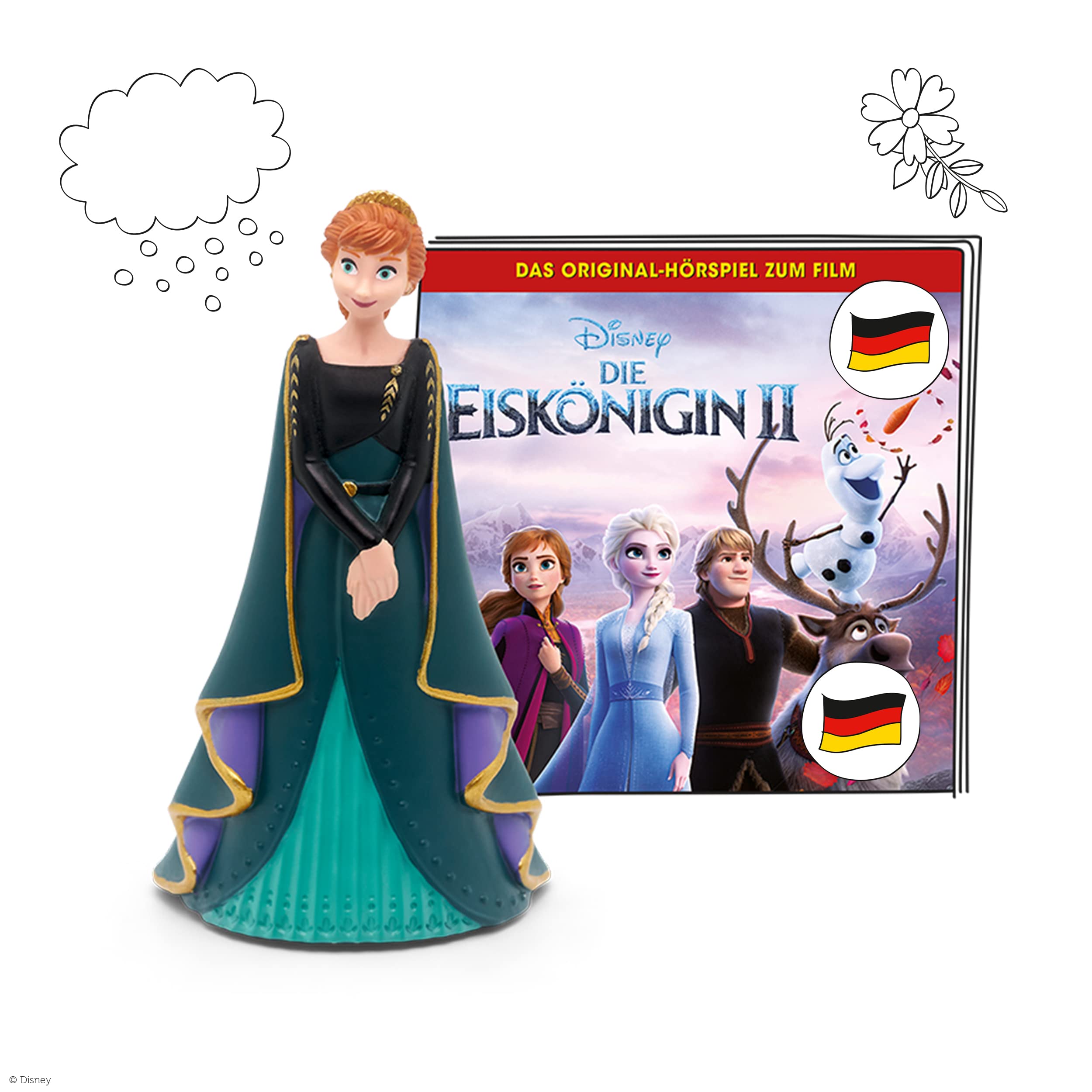 tonies Hörfiguren Bundle für Toniebox, 3 x Disney Eiskönigin Figur – ELSA, Anna & Olaf mit dem Original-Hörspiel zum Film, für Kinder ab 4 Jahren