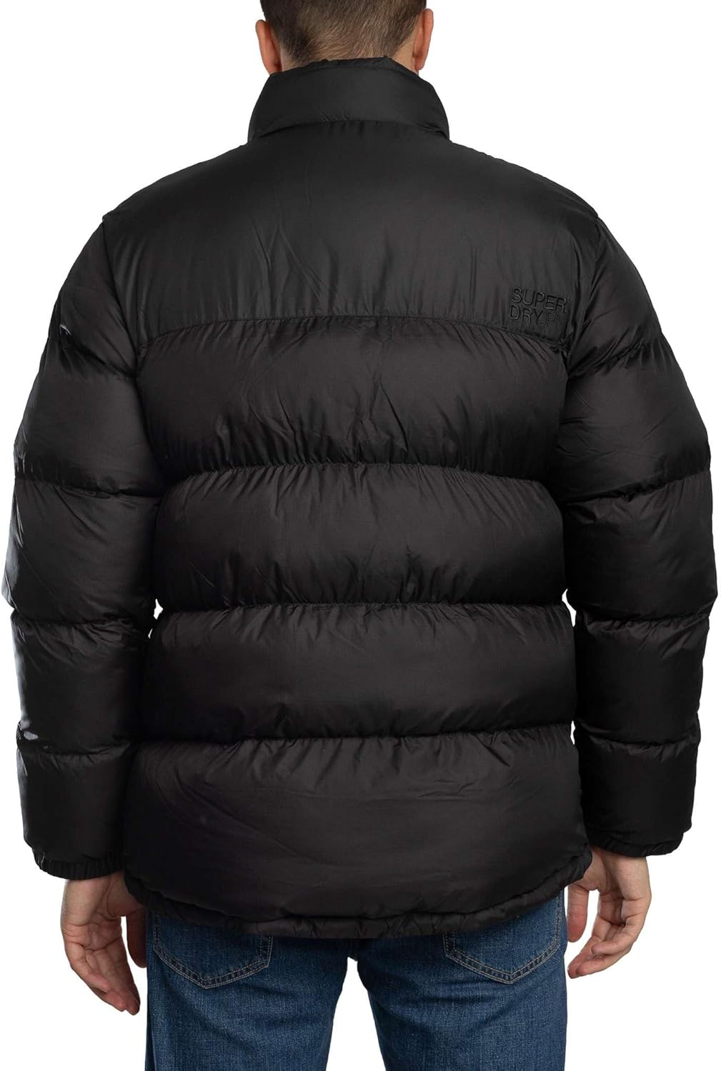 Superdry Men's Non Hooded Tech Puffer Jacket, Black, M