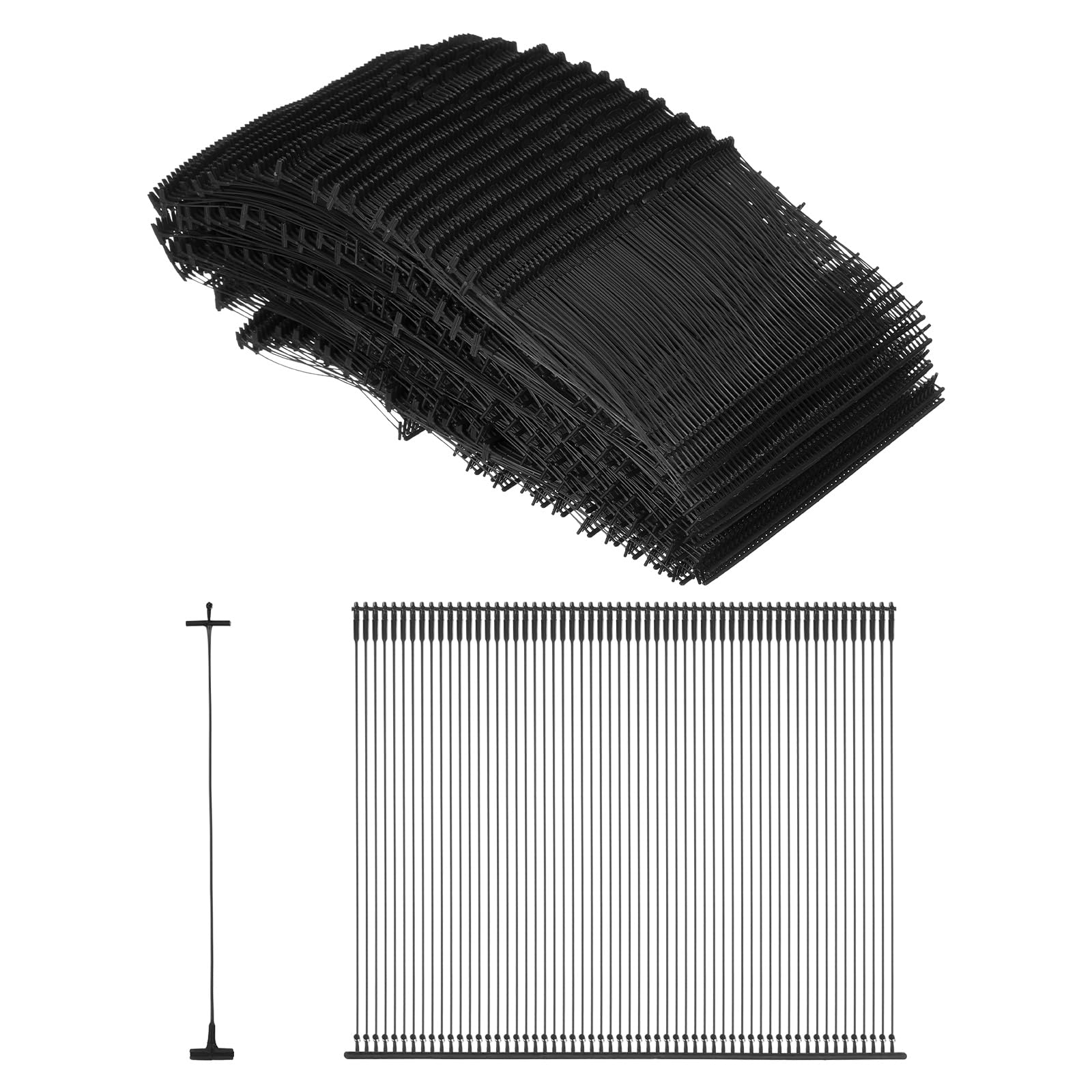 sourcing map 5000Pcs Standard Tagging Barb Fasteners, 75mm/2.95 Inch Tagging Gun Fasteners PP Plastic Tag Barbs Pins Attachments for Clothing Price Label Garment Retail, Black — image 1