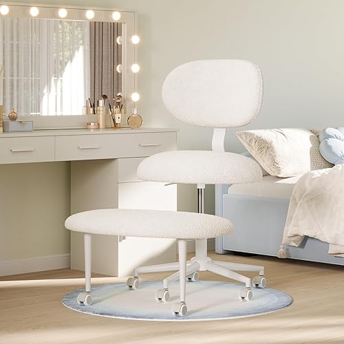 Miniatura 8 de Silla ergonómica de oficina con patas cruzadas con ruedas, silla de TDAH para adultos, silla de meditación, silla de oficina de yoga, soporte de