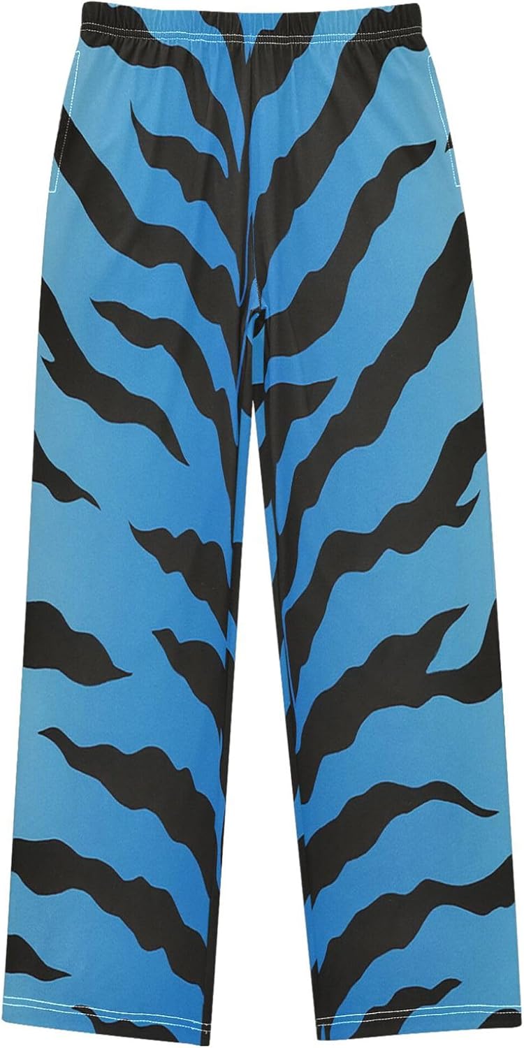 Highland Cow Pajama Pants Bull Buffalo Pajama Bottoms Soft Pjs Elastic Waist Lounge Pants 6-8Y