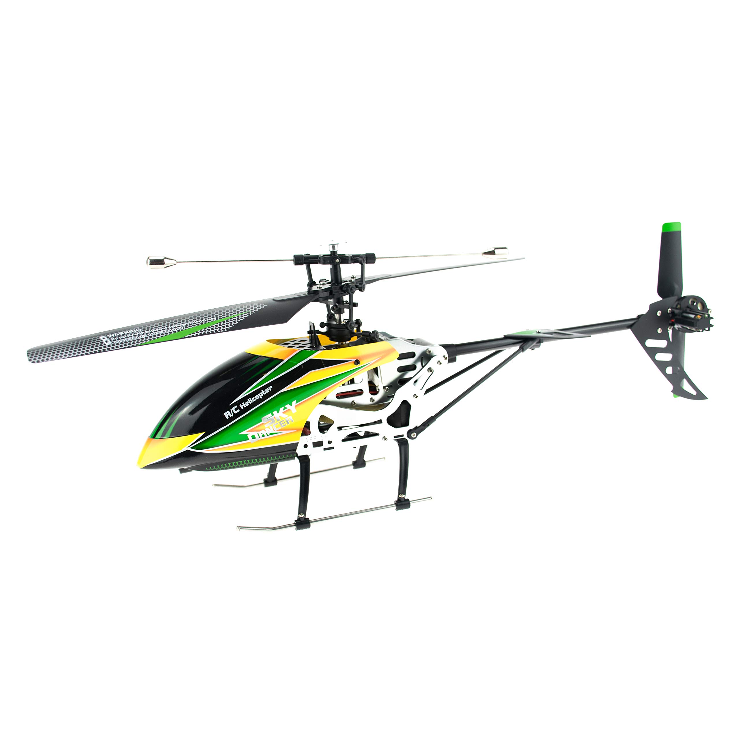 efaso RC Helikopter V912 z silnikiem bezszczotkowym – 2,4 GHz, 4-kanałowy helikopter Single Blade Gyro kompletny RTF