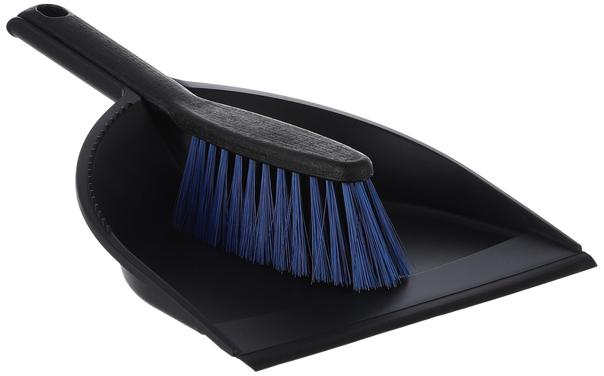 York Blue Azur Hand Sweeper Set With Rubber Lip - Dustpan Set - Colourful Shovel Broom Set - Dustpan Width 21.5 Cm - Hand Brush Sweeper Set (Blue)