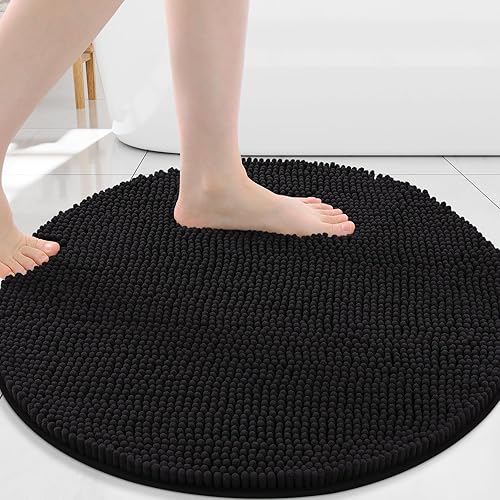 Miniatura 150 de Arotive Alfombras de Baño 30x20, Alfombras de Baño de Chenilla Shaggy Extra Suaves y Absorbentes, Lavables a Máquina con Respaldo de Goma