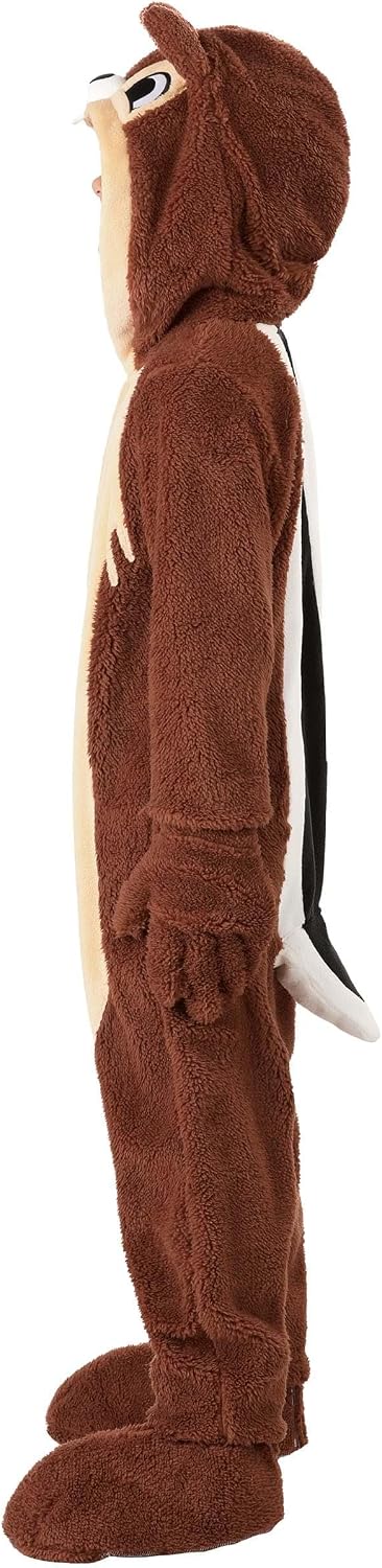 Disney Chip 'n Dale Chip Costume for Kids - Hooded Jumpsuit with Gloves & Shoe Covers - Officially Licensed