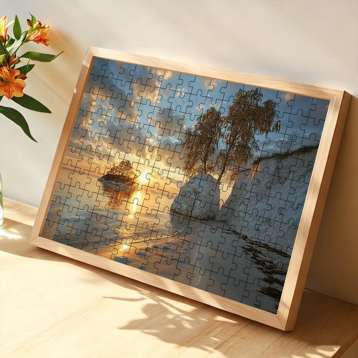 Puzzle 1500 sztuk, Plaża Puzzle Drewniane Puzzle 87x57cm -1472