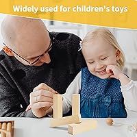 Vista 6 de Paquete de 10 bloques de tallado de tilo, bloques de madera maciza suave de 4 x 1 x 1 pulgada, bloques de madera sin terminar para tallar y tallar